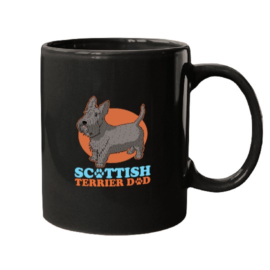 Dog Scottish Terrier Mens Scottish Terrier Dad Scottie Dog Owner Scottish Terrier Mugs
