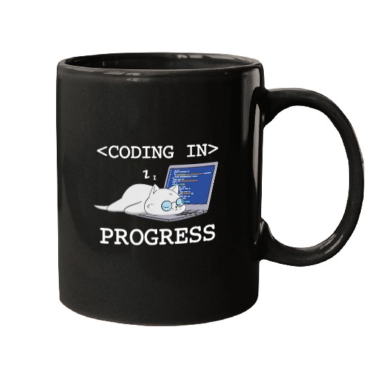 Funny Programming Cat Coding Coder Programmer Developer Mugs