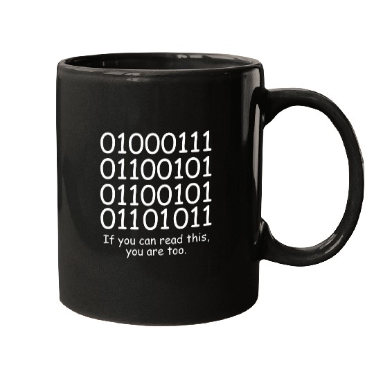 Computer Scientist Binary Code Geek Binary Coder hackers Mugs
