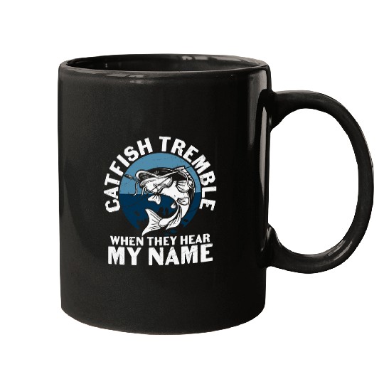 Fishing Mens Fathers Day Fishing Catfish Tremble Fisher Mugs