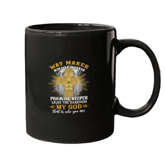 Way Maker Miracle Worker Promise Keeper Light In Darkness 1 Mugs