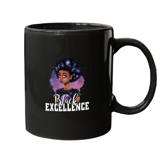 Black Excellence African Pride Black History Month 2 Mugs