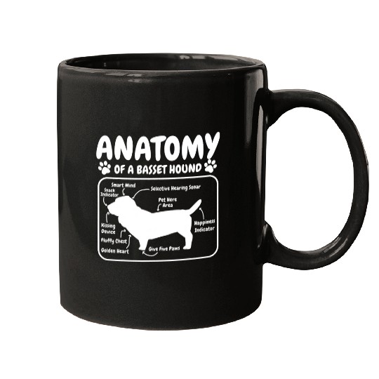 Dog Basset Hound 9 Mugs
