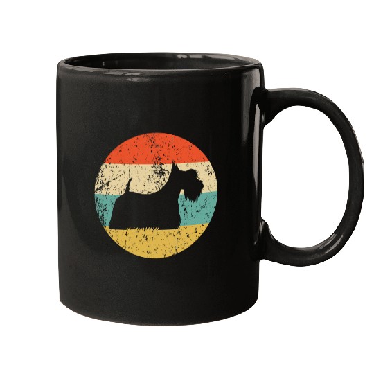 Dog Scottish Terrier vintages Retro Scottie Dog Mugs