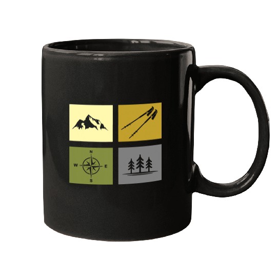 Hiking Hiker Apparel Outdoor Backpacking Hiking 3 Hike Mugs