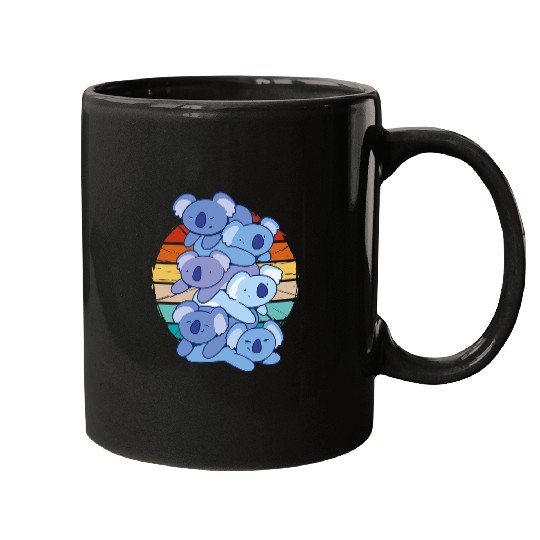 Funny Bear vintages funny lazy Koala piling on each other Koala tower Cute Bears Mugs