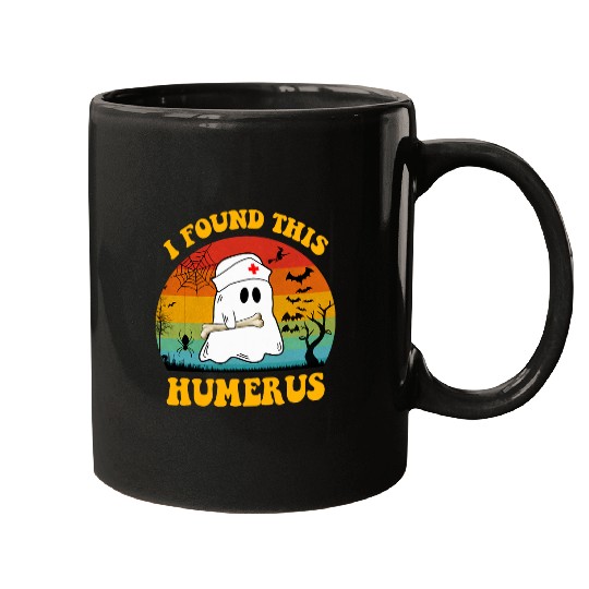 I found this humerus Funny nurses Retro Halloween nurses 1 Mugs