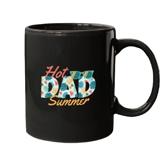 Swimming Pool Hot Dad Surfing Summer Fathers Day Swimming Beach Summer Mugs
