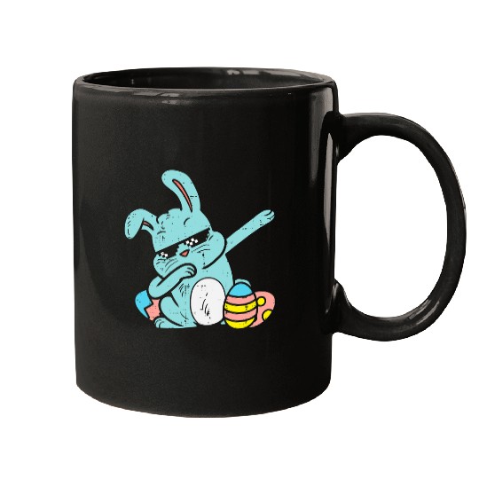 Rabbits Dabbings Bunny Rabbit Egg Hunt Easter Dab Dance Boys Kids Mugs