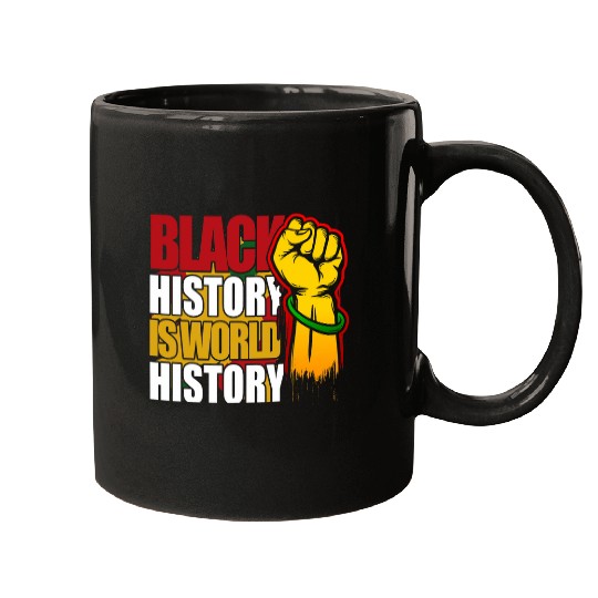 Black History is World History Afrocentric Empowerment Mugs