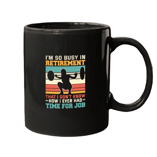 Women retired gym lover powerlifting weightlifting deadlift Mugs