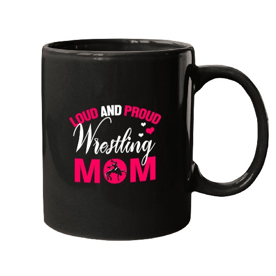 Womens Wrestling Mom Funny Wrestler Mom Gift Women Novelty Mugs