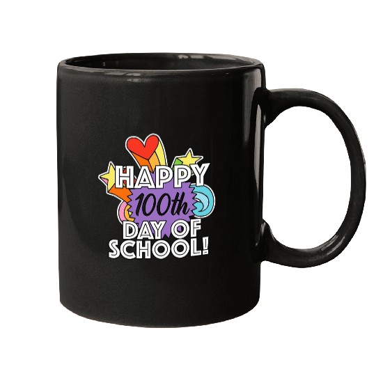 Happy 100th Day of School Student or Elementary Teacher Mugs