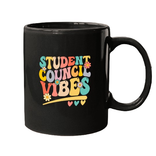 Groovy Student Council Vibes Retro School Student Council 1 Mugs