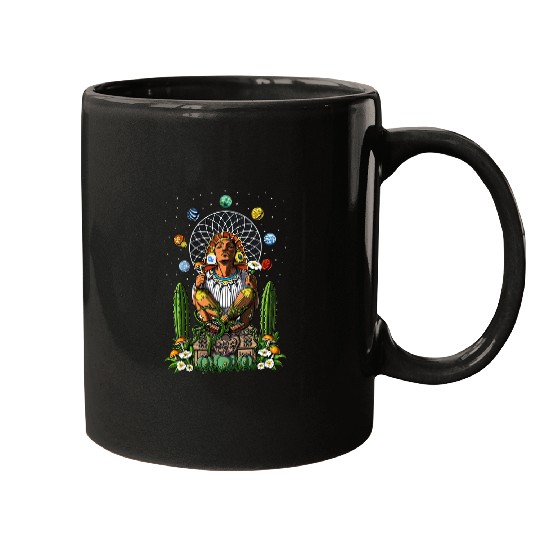 Christian psychedelics Aztec God Xochipilli Ancient Mayan Gods Christ Mugs