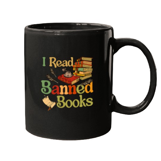Reading Book I Read Banned Books Week Librarian Freadom Reader Nerd Book Reader Mugs