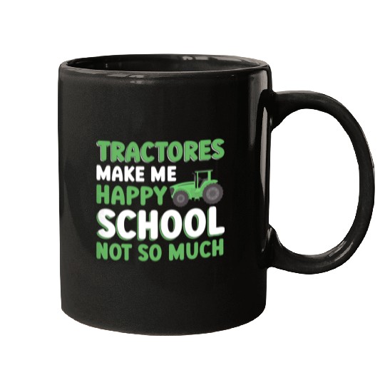 Tractor driving Kids Young Farmer Tractors Make Me Happy Tractor Boy Mugs