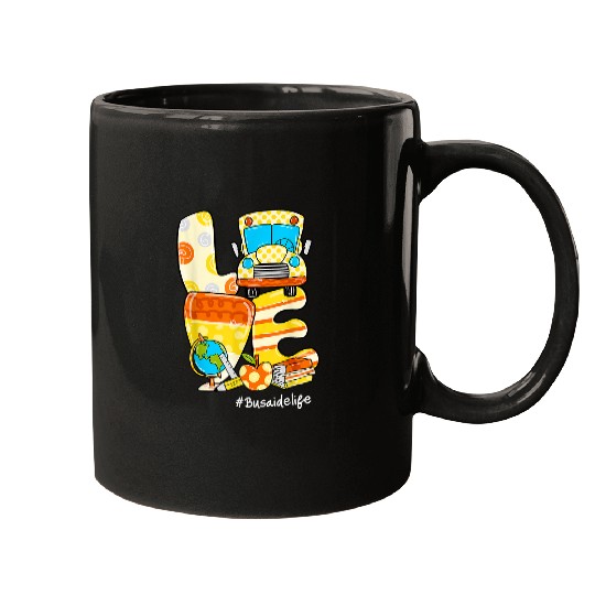 LOVE Bus Candy Corn Bus Aide Life Fall Halloween Gifts56 Mugs