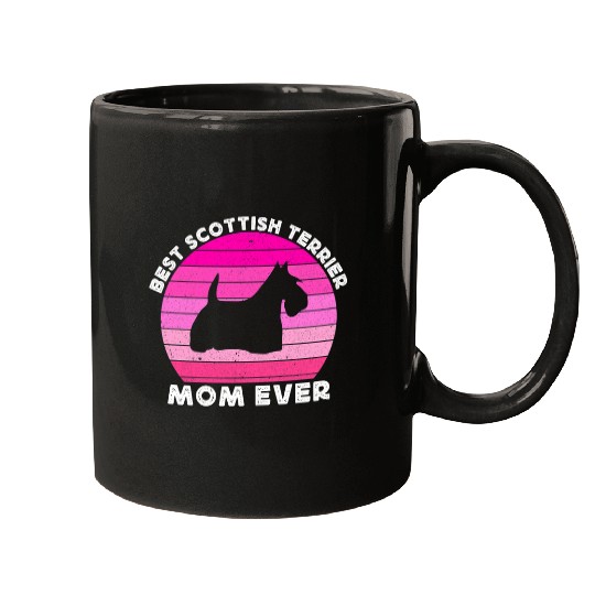 Dog Scottish Terrier Womens Pink Scottish Terrier Mom For Women Scotty Scottie Dog Mom Mugs
