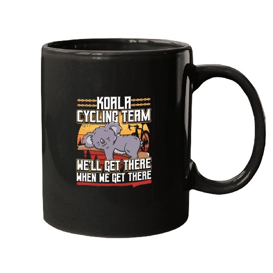Funny Bear Cycling Bicycle Koala Team 707 Road Bike Cute Bears Mugs