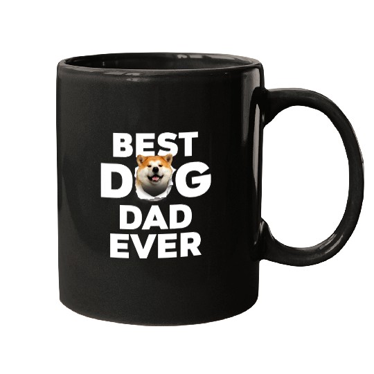 Dog Akita bests Dog Dad Ever Akita Lovers Mugs