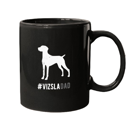 Dog Vizsla Dad For Men Funny Vizsla Dog Lovers Gift Dad Vintage Mugs