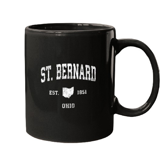St Bernard Ohio OH vintages Athletic Sports Design Mugs