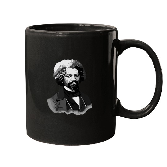 Frederick Douglass lifelike illustration Mugs