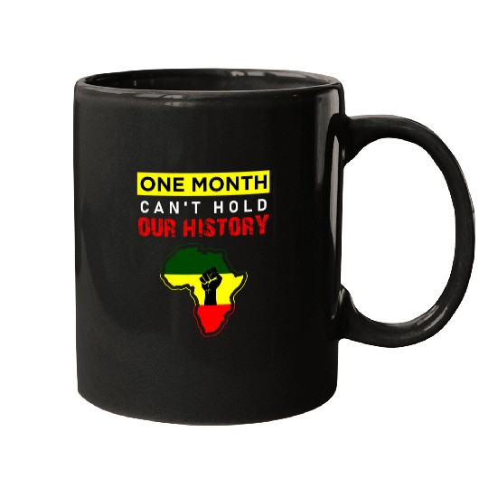 Black History Month Apparel BLM Pro Black Power Fist 2 Mugs