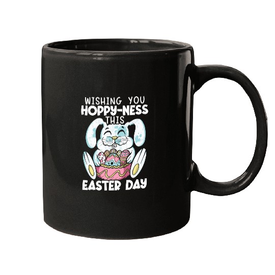 Rabbits Easter Bunny Egg Hunting Mugs
