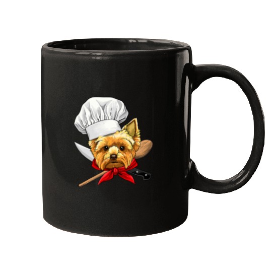 Yorkshire Terrier Chef Dog Cooking Baking Lover 456 Yorkie Mugs