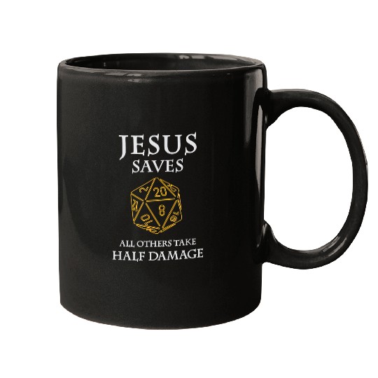 Christian Jesus Christ Christian Role Playing Funny Jesus Saves Fantasy RPG 37 Bible Verse Christ Mugs