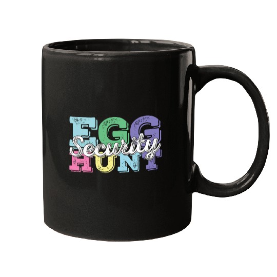 Egg Hunt Security Retro Easter Egg Hunt Supervisor Easter Mugs