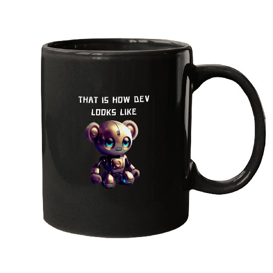 Programmer  For Coder Engineer Developer Robot Robotic 1 Mugs