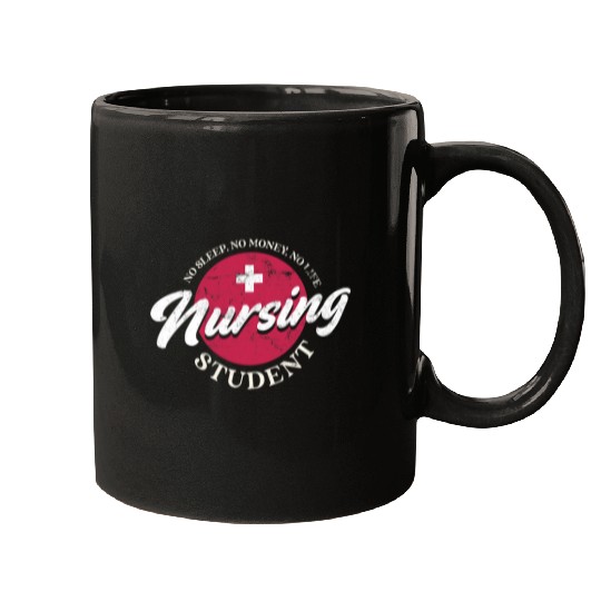 No Sleep No Money No Life Nursing Student nurses Costume 2 Mugs