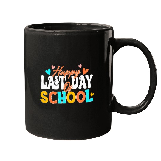 Happy Last Day Of School Funny End Of Year Teacher Student 3 Mugs