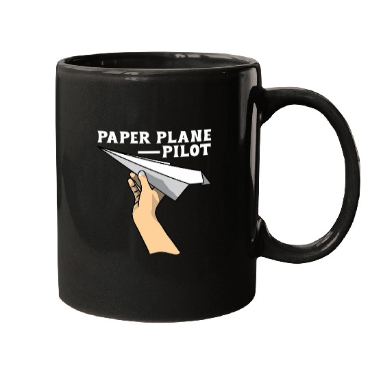 Paper Plane Pilot Funny Paper Airplane Maker Paper Aircraft Mugs