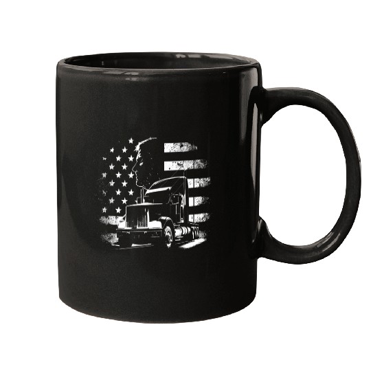 Funny trucker American Big Rigs Diesel Truck Driver 54 Mugs
