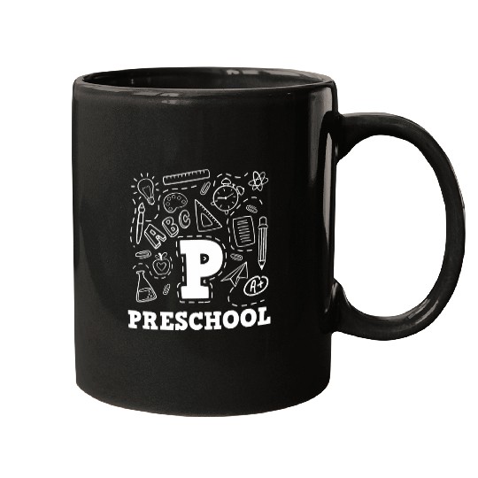 Hello Preschool Pre K Teacher Student First Day Of School 1 Mugs