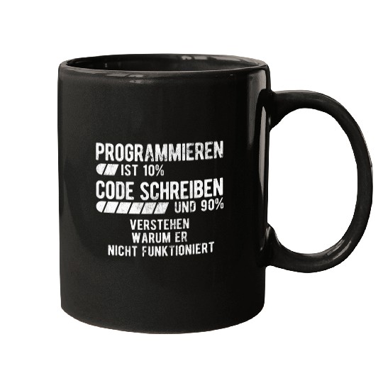 Programming is 10 code writing computer scientist computer science Mugs