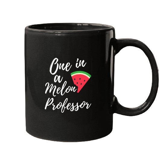 One In A Melon Dedicated Professor Funny Watermelon Design Mugs