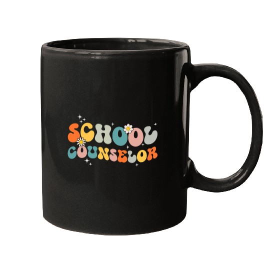 School Counselor Funny Groovy Back To School Teacher Mugs