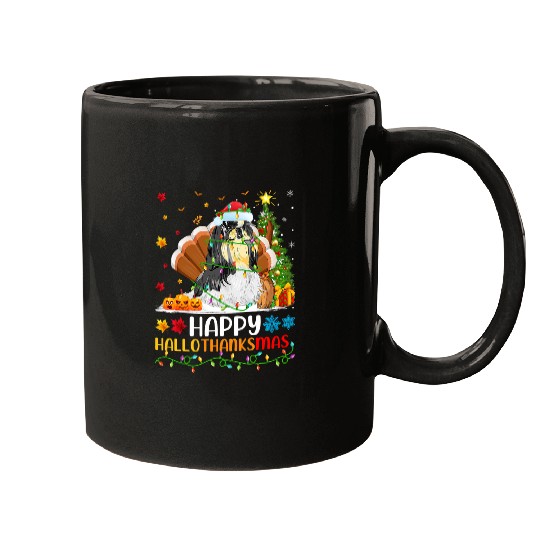 Shih Tzu Dog Lover Funny Happy Shih Tzu HelloThanksMas 2 Mugs