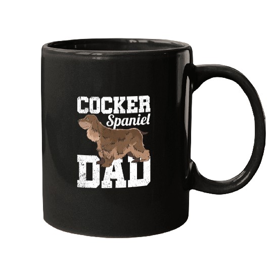 Dog Cocker Spaniel Mens Fathers Day Dog Lover Cocker Spaniel Dad Pet Cocker Spaniel Mugs