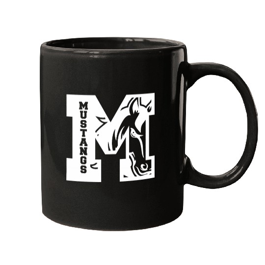 Mustangs Teacher Student School Sports Fan Team Spirit 2 Mugs