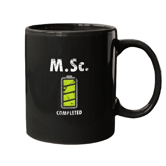 MSc Master of Science completed graduation gift 1 Mugs