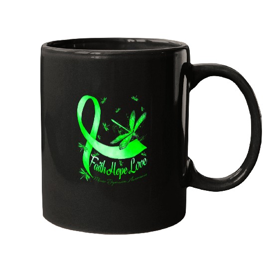 Faith Hope Love Manic Depression Awareness Dragonfly Mugs