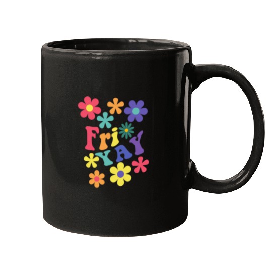 FriYay Happy Friday Lover Funny Teacher TGIF School Mugs