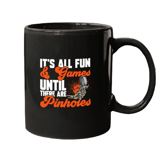 Pinholes Auto Body Painter Automotive Car Painter Mugs