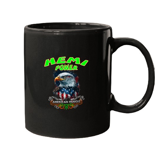 392 Hemi Power Patriotic Eagle Muscle Car Design Mugs